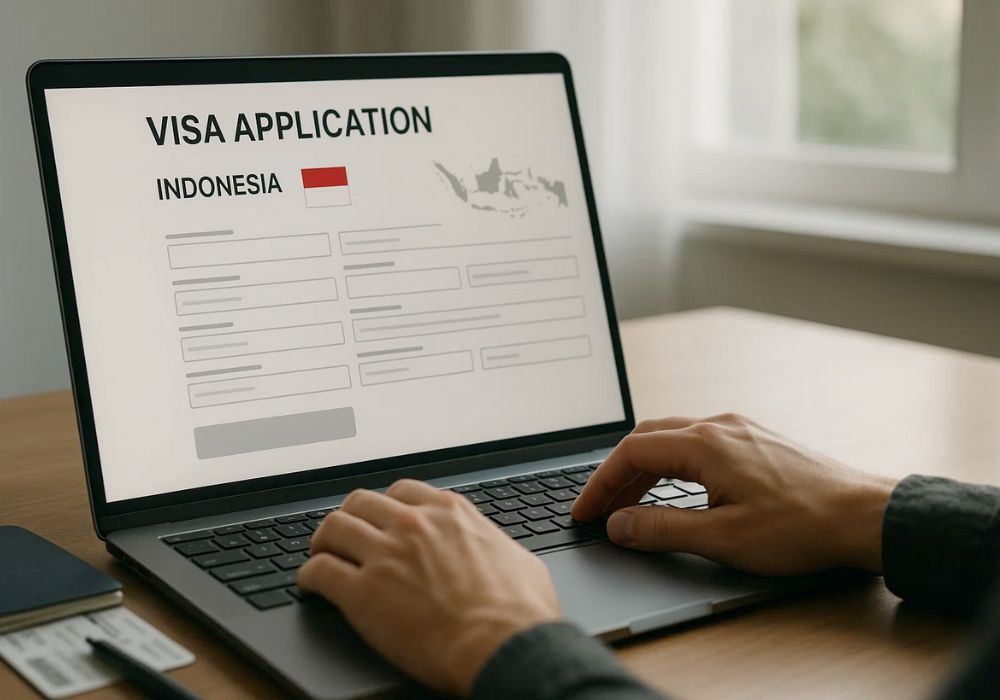 file d'attente pour l'immigratio à Bali